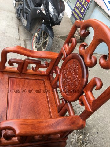 Bộ bàn ghế Móc Mỏ gỗ Hương Đỏ Lào
