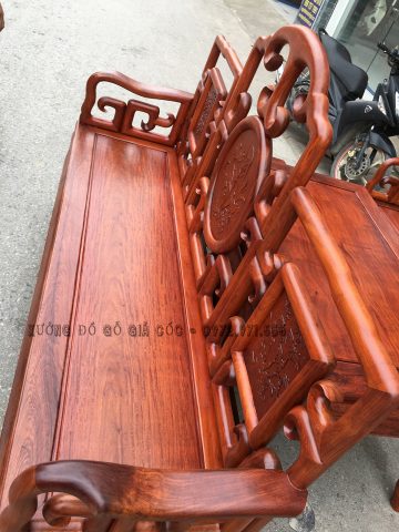 Bộ bàn ghế Móc Mỏ gỗ Hương Đỏ Lào