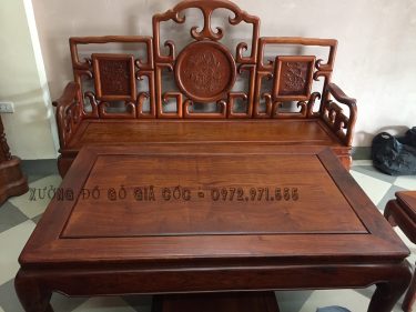 Bộ bàn ghế Móc Mỏ gỗ Hương Đỏ Lào