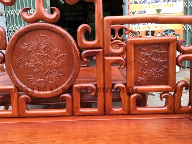 Bộ bàn ghế Móc Mỏ gỗ Hương Đỏ Lào