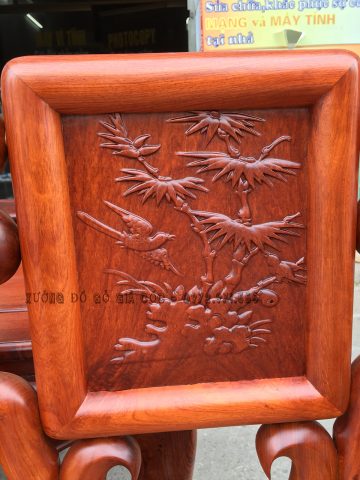 Bộ bàn ghế Móc Mỏ gỗ Hương Đỏ Lào