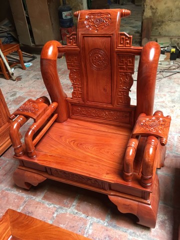 Bộ ghế Tần Thủy Hoàng hương đá