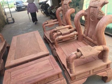 Mộc bộ Tần Thủy Hoàng gỗ hương đá