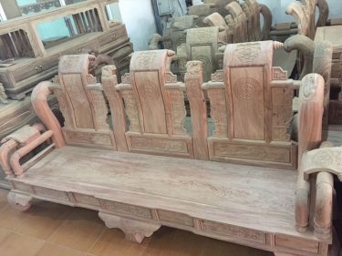 Mộc bộ Tần Thủy Hoàng gỗ hương đá