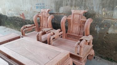 Mộc bộ Tần Thủy Hoàng gỗ hương đá