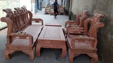 Mộc bộ bàn ghế Tần Thủy Hoàng hương đá