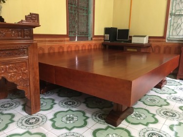 Sập phản hộp gỗ xoan đào veneer