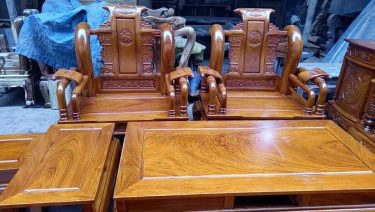 Bộ bàn ghế tần thuỷ hoàng gỗ gõ đỏ