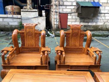 Bộ bàn ghế tần thuỷ hoàng gỗ gõ đỏ