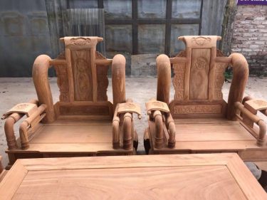 Bộ ghế tần thuỷ hoàng gỗ gõ đỏ mộc