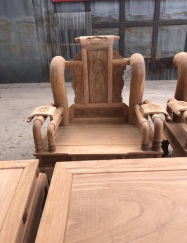 Bộ ghế tần thuỷ hoàng gỗ gõ đỏ mộc