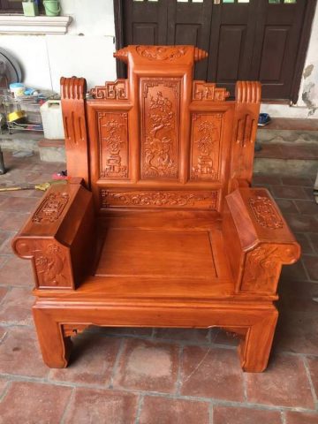 Bộ ghế Âu Á hộp gỗ Lim 6 món