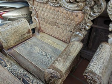 Bộ ghế Hoàng gia gỗ mun Nam Phi