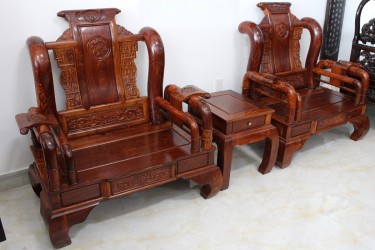 Bộ ghế Tần Thủy Hoàng gỗ Cẩm Lai