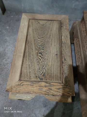 Bộ bàn ghế Tần Thủy Hoàng mun đuôi công hàng mộc