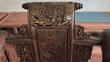 Bộ bàn ghế Tần Thủy Hoàng gỗ mun Nam Phi