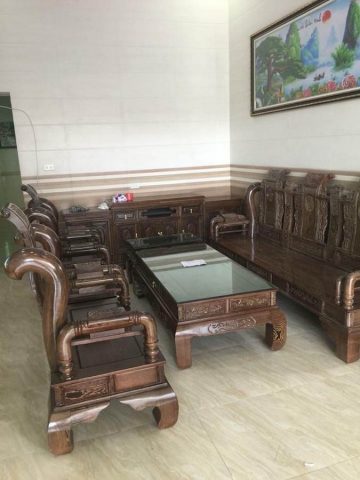 Bộ bàn ghế Tần Thủy Hoàng gỗ mun Nam Phi