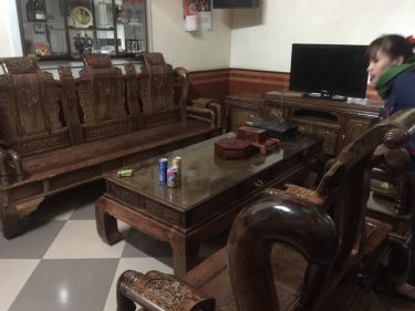 Bộ bàn ghế Tần Thủy Hoàng gỗ mun Nam Phi