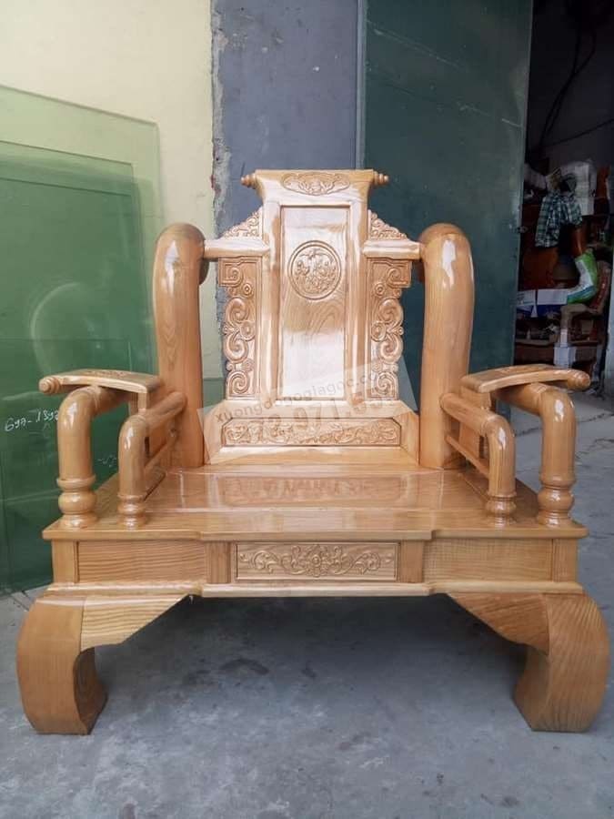 Bộ ghế Tần Thủy Hoàng tay 12 gỗ sồi Nga
