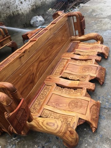 Bộ ghế Tần Thuỷ Hoàng gỗ Hương vân tay 14