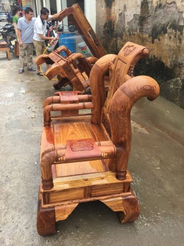 Bộ Tần Thuỷ Hoàng gỗ Hương vân tay 14