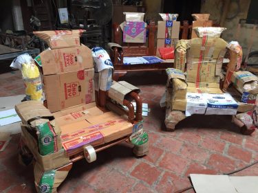 Bộ ghế Tần Thuỷ Hoàng gỗ Hương vân