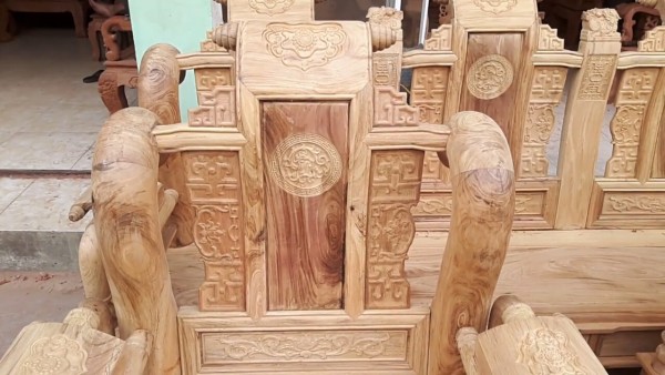 Bộ bàn ghế Tần Thủy Hoàng gỗ gụ ta