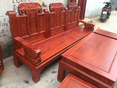 Bộ bàn ghế Âu Á Chương Voi tay voi nguyên con