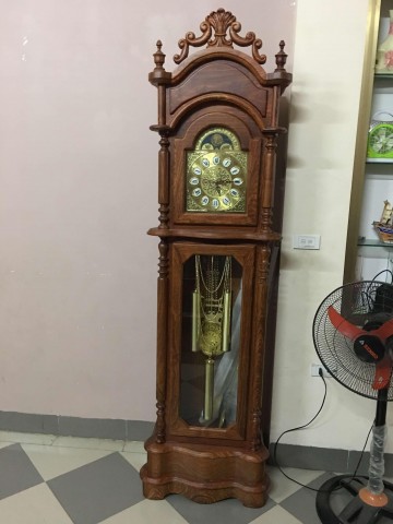Đồng hồ cây mẫu Tứ trụ gỗ hương Nam Phi