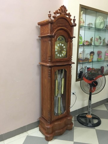 Đồng hồ cây mẫu Tứ trụ gỗ hương vân