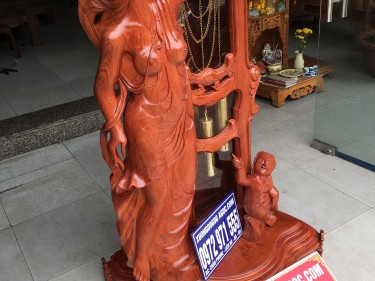 Đồng hồ Cô Tiên Gỗ hương