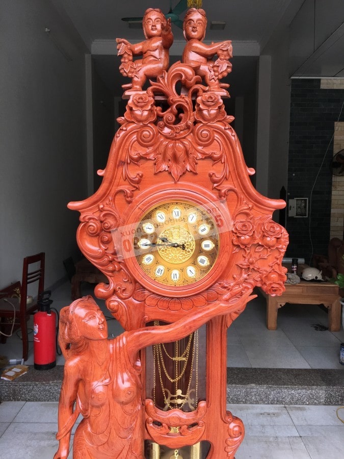 Đồng hồ Cô Tiên Gỗ hương
