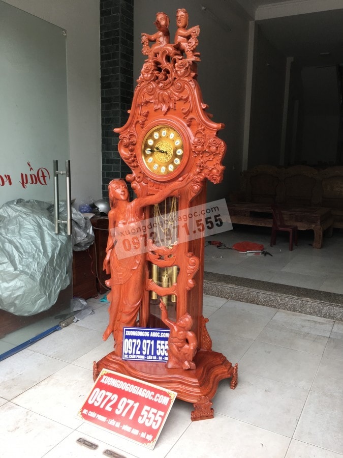 Đồng hồ Cô Tiên Gỗ hương