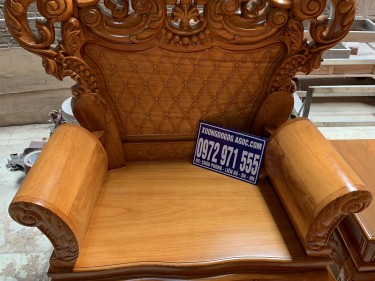 Bàn ghế hoàng gia gỗ gõ