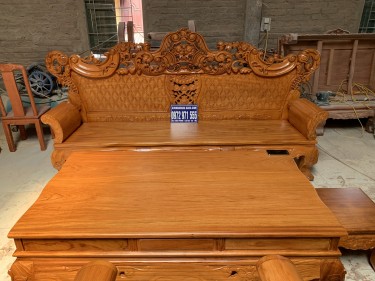 Bàn ghế hoàng gia gỗ gõ