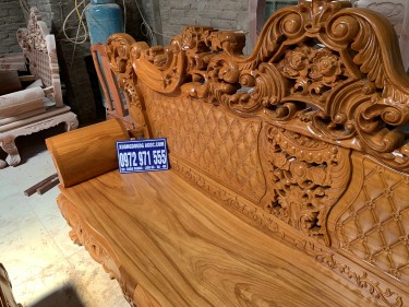Bàn ghế hoàng gia gỗ gõ