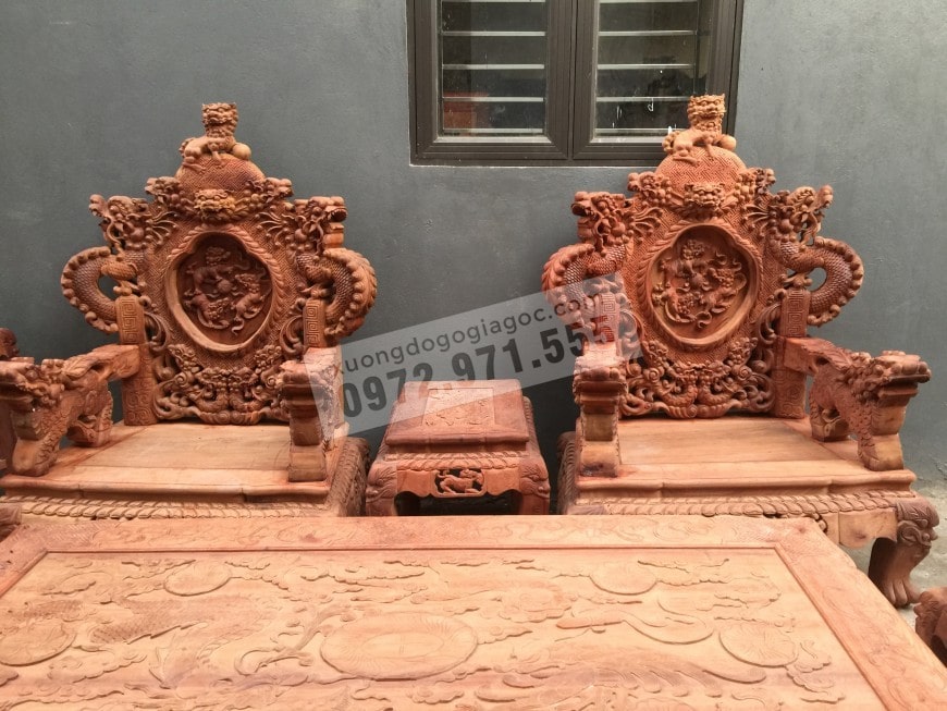 bộ bàn ghế đỉnh rồng