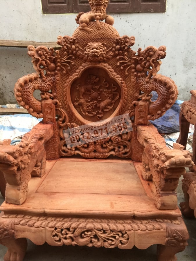 bộ bàn ghế đỉnh rồng