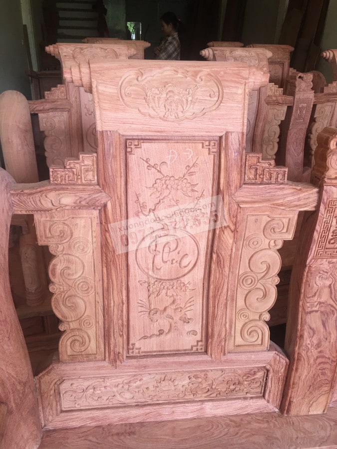 bàn ghế gỗ hương