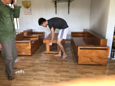 sofa gỗ tự nhiên