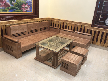 sofa gỗ tự nhiên