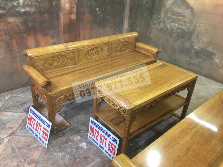 trường kỷ gỗ gụ