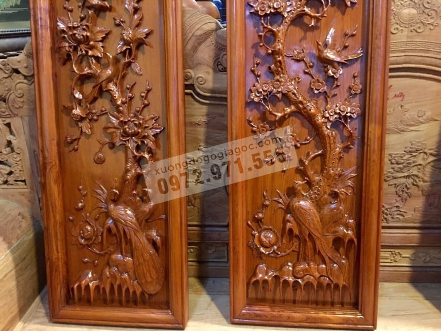 tranh gỗ phong thủy