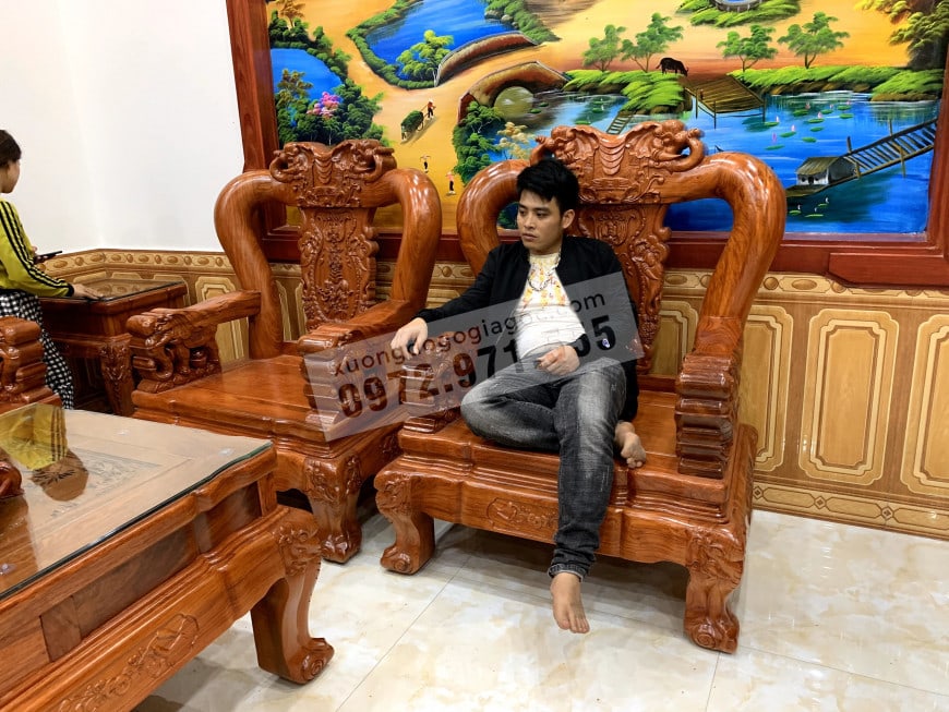 bàn ghế gỗ hương