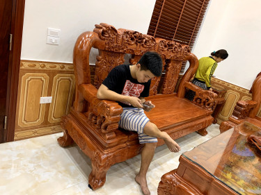 bàn ghế gỗ hương