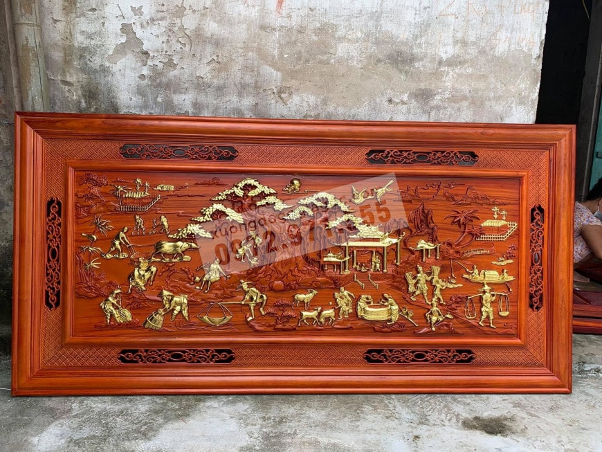 tranh gỗ phong thủy