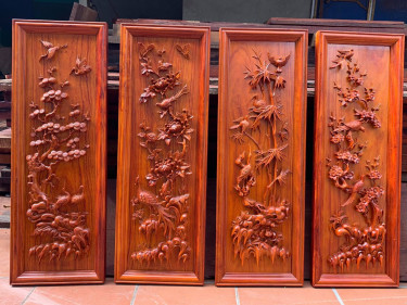 tranh gỗ phong thủy