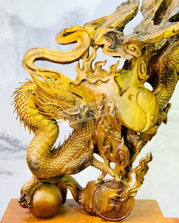 tượng gỗ phong thủy