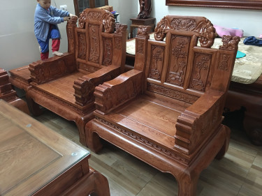 Ghế đơn bàn ghế âu á chương voi