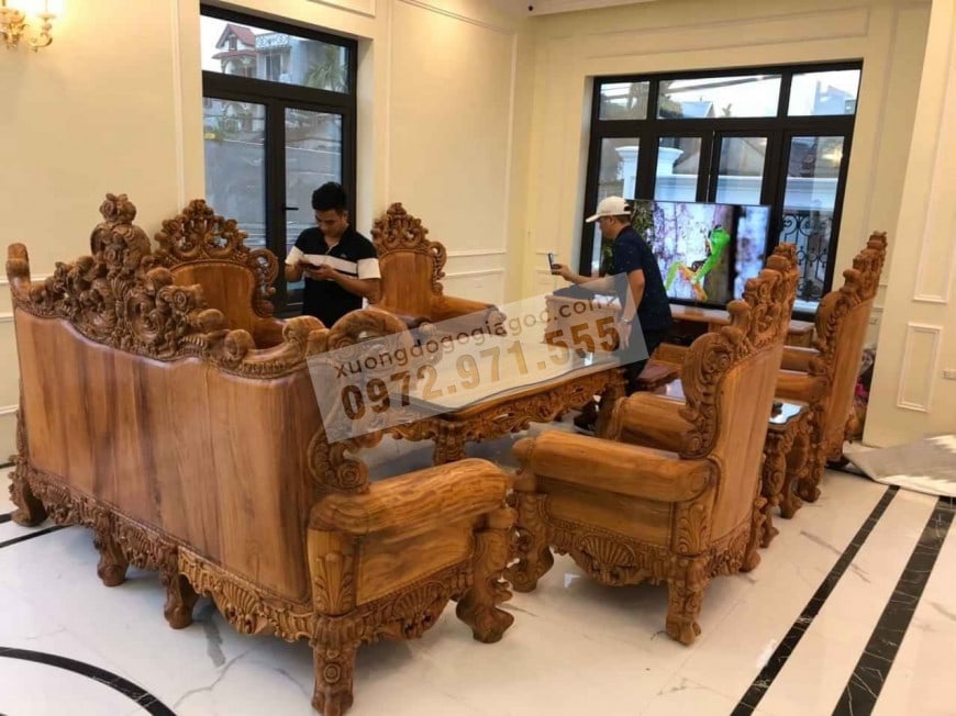 bàn ghế louis hoàng gia